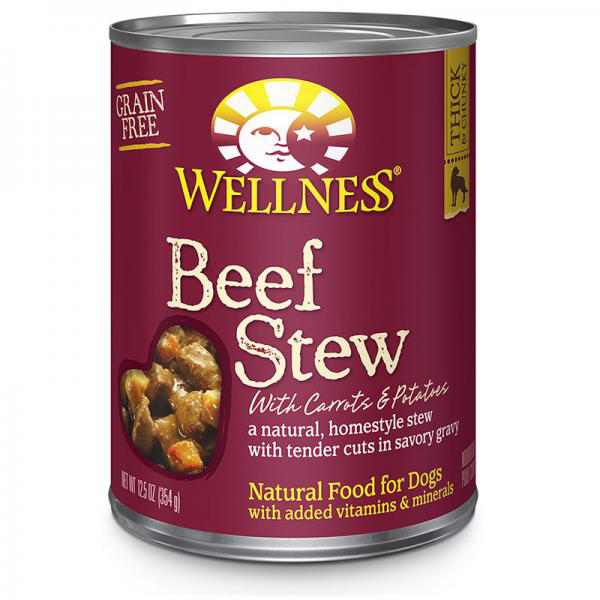 Wellness Pet - Grain Free Canned Dog Food Beef Stew with Carrots and Potatoes -