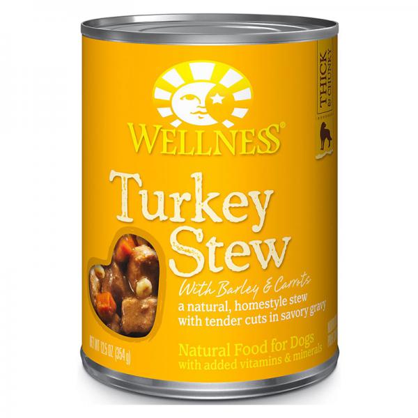 Wellness Turkey Stew with Barley & Carrots Canned Dog Food 