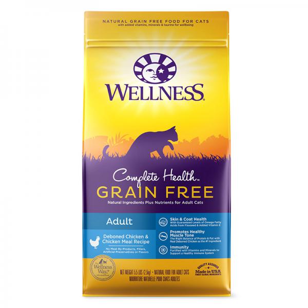 Wellness Complete Health Natural Grain Free Dry Cat Food, Chicken & Chicken Reci