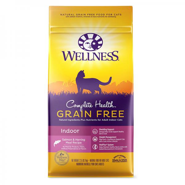 Wellness Complete Health Natural Grain Free Salmon & Herring Indoor Dry Cat Food