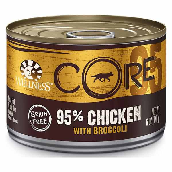 Wellness Natural Pet Food Core 95 Adult Dog Food, 95% Chicken with Broccoli