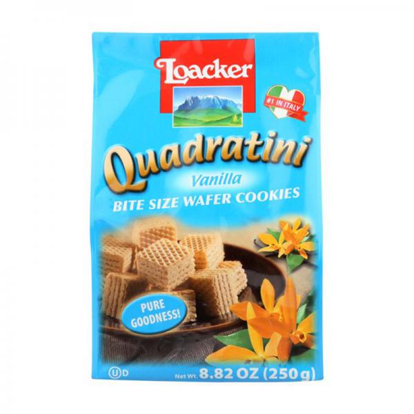 Loacker Quadratini Vanilla Wafer Cookies, 8.82 Oz