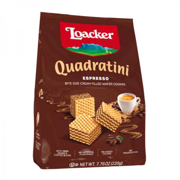 Loacker Loacker Quadratini Espresso Wafer Cookies, 7.76 oz, 1-Pack