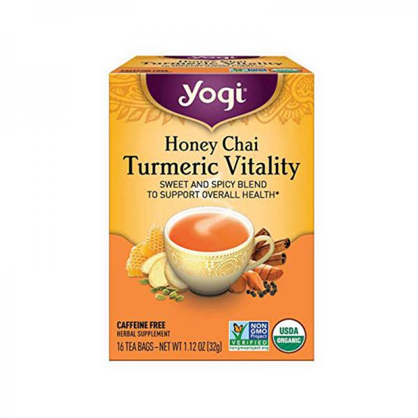 Yogi Tea - Honey Chai Turmeric Vitality Tea - 16ct