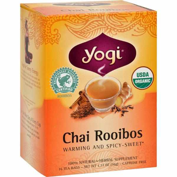 Yogi Chai Rooibos Tea, 16 Tea Bags (Pack of 6)