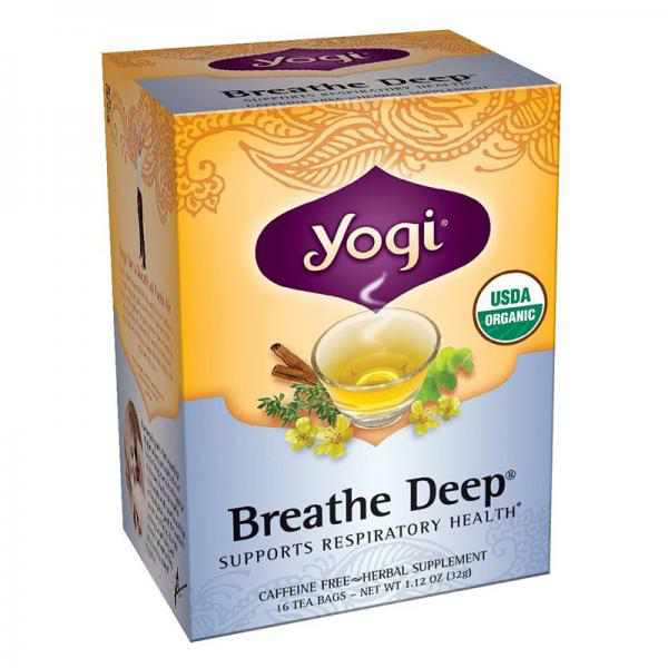 Yogi Breathe Deep Tea, 16 Tea Bags (Pack of 6)