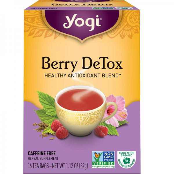 Yogi Tea Berry Detox Tea, 16 Count (Pack of 6)