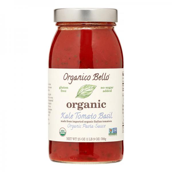 Organico Bello Kale Tomato Basil Pasta Sauce, 25 Oz, 1 Count