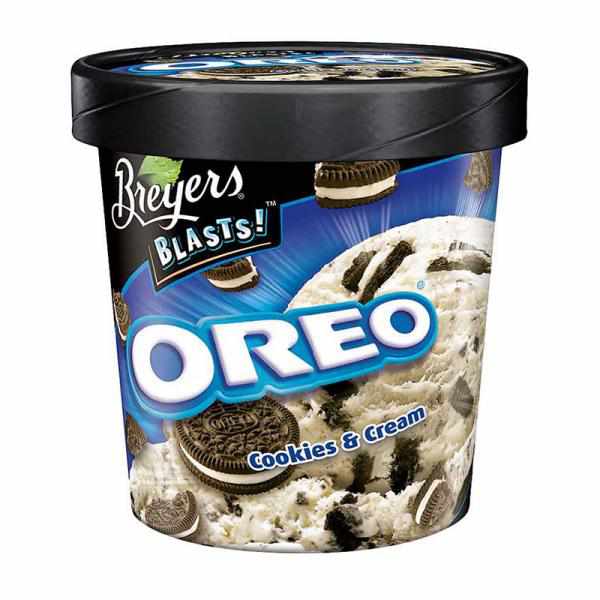 Breyers - Blasts Oreo Cookies and Cream Frozen Dairy Dessert 16.00 oz