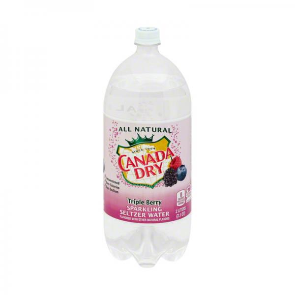 Canada Dry All Natural Sparkling Seltzer Water Triple Berry