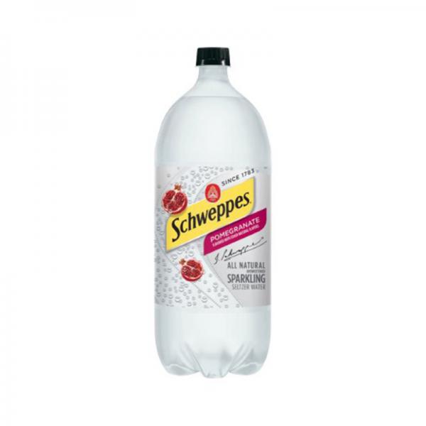 Schweppes Pomegranate Sparkling Seltzer Water, 2 L