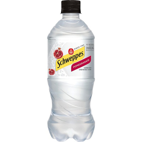 Schweppes Strawberry Sparkling Seltzer Water, 20 OZ