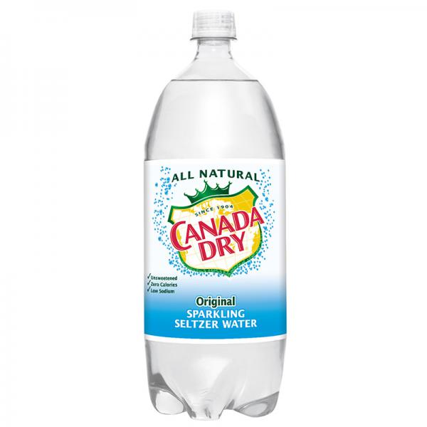 Canada Dry All Natural Sparkling Original Seltzer Water, 2 L