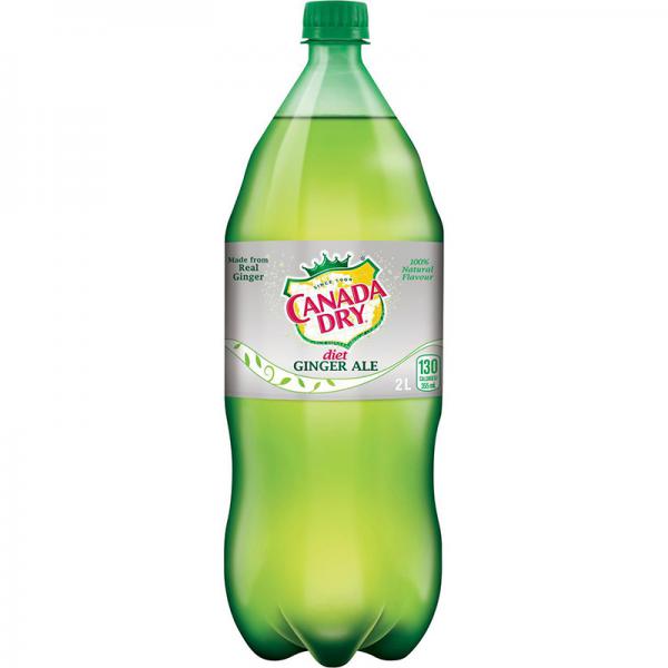 Diet Canada Dry Ginger Ale, 2 L bottle