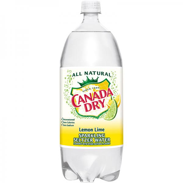 Canada Dry Seltzer Lemon Lime - 20 fl oz Bottle