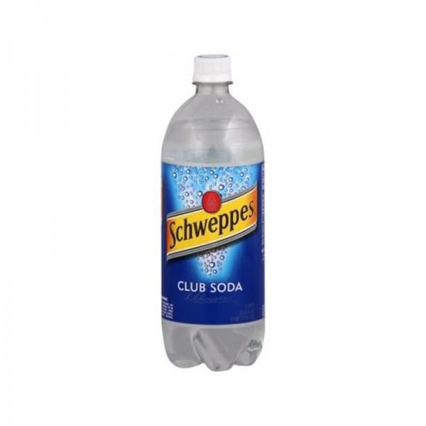 Schweppes Club Soda, 1 L