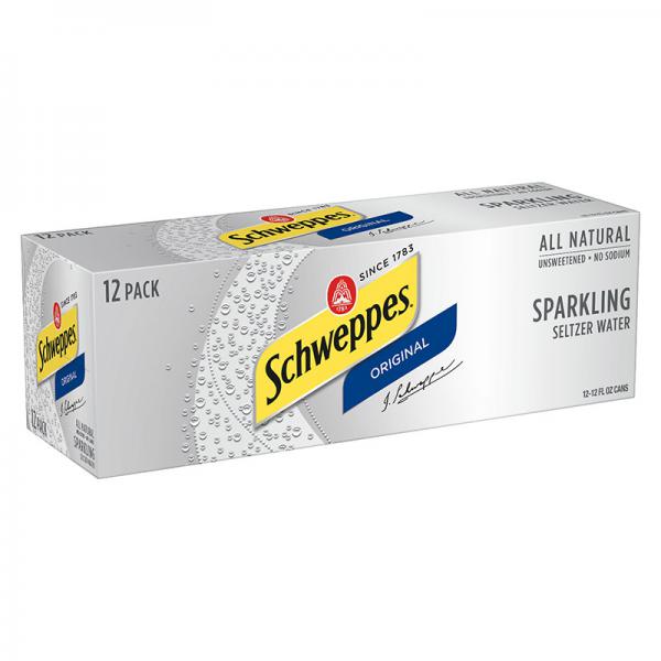 Schweppes Original Sparkling Seltzer Water, 12 Fl. Oz., 12 Count