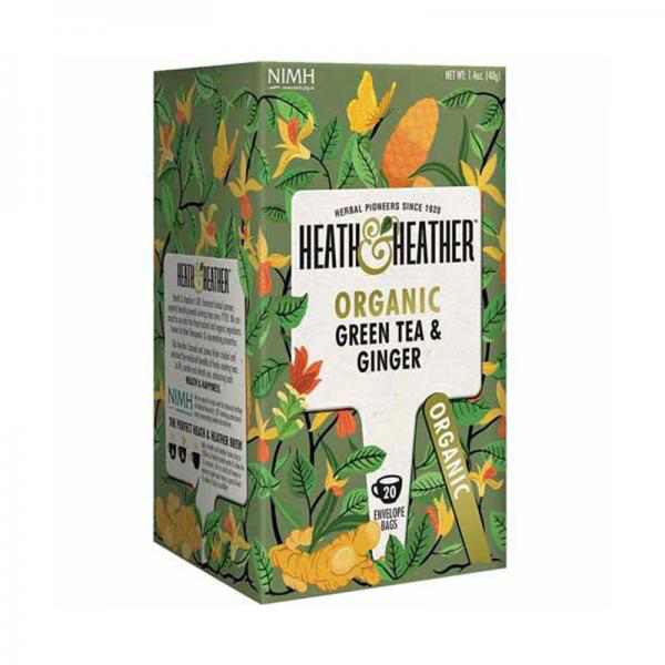 Heath & Heather Organic Green Tea & Ginger Ginger