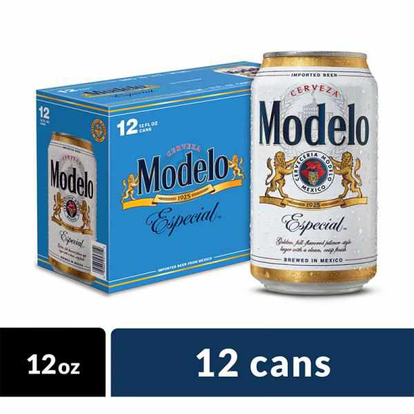 Modelo Especial Beer, Mexican Import Beer, 12 Pk 12 Fl Oz Cans, 4.4% ABV
