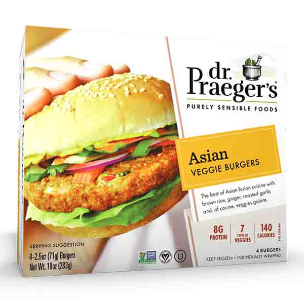 Dr. Praeger's Asian Veggie Burgers - 4 CT