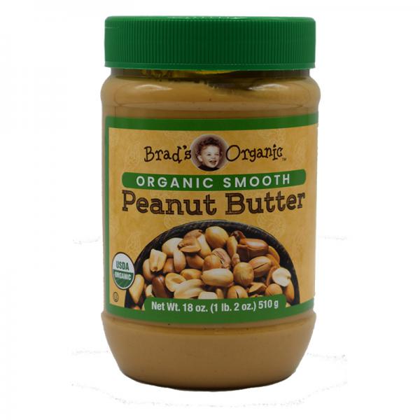 Brad's Organic Smooth Peanut Butter - 18 Ounce - One Ingredient