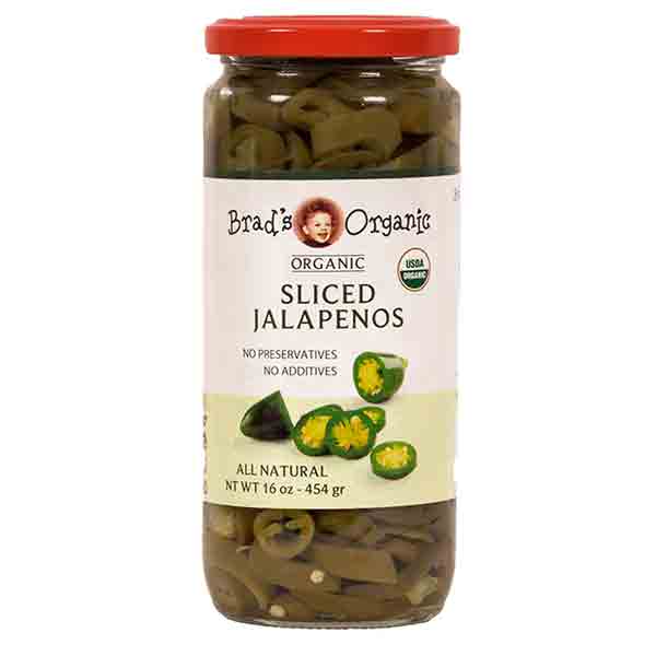 Brad's Organic Sliced Jalapenos, 16 Ounce