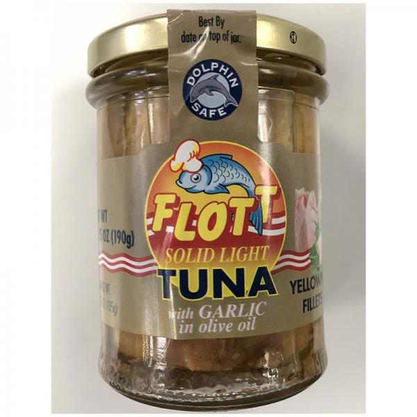 Flott Tuna in Olive Oil with Garlic - 6.7 oz.