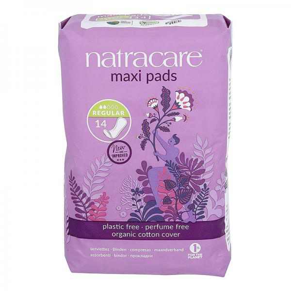 Natracare Natural Organic Maxi Pads, Regular, 14 Ct