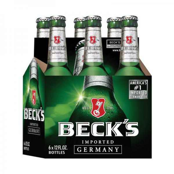 Beck's Germany Imported Beer Bottles 12 oz, 6 pk