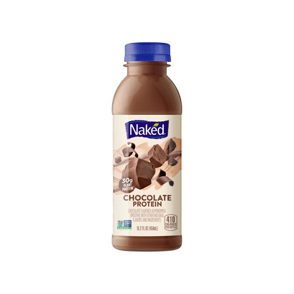 Naked Chocolate Protein Almondmilk Smoothie Chocolate Flavored 15.2 Fl Oz Bottle
