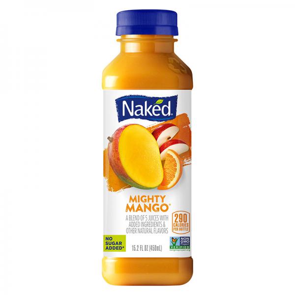 Naked Juice Fruit Smoothie, Mighty Mango, 15.2 oz Bottle
