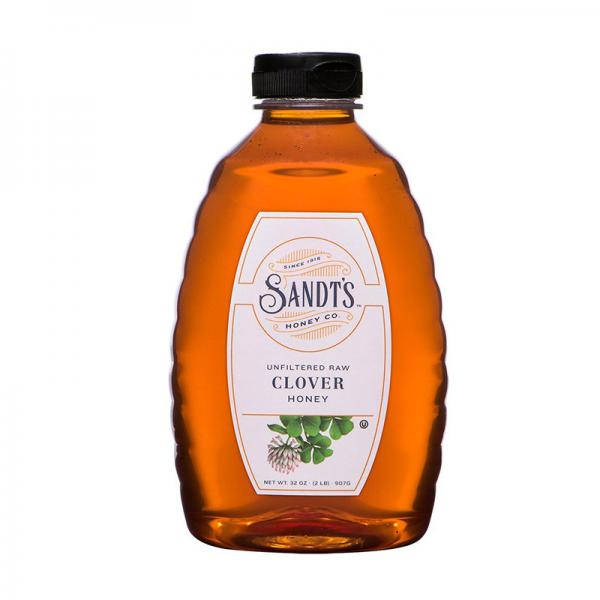 Sandt's Unfiltered Raw Honey Variety Pack, Pure Clover & Golden Honey Bears
