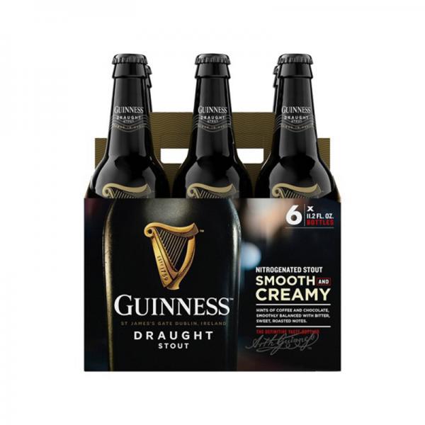 Guinness Draught Beer Bottles 11.2 oz, 6 pk
