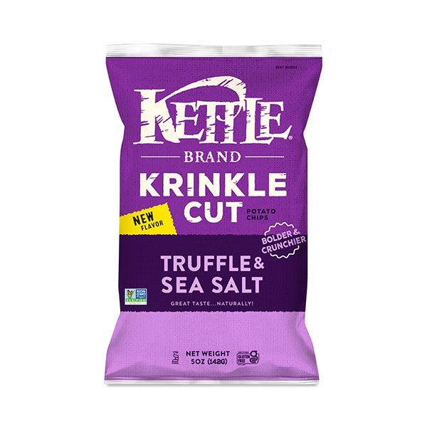 Kettle Brand Potato Chips, Truffle & Sea Salt 5 Oz Bag