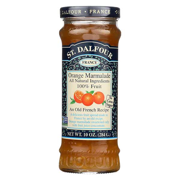 St Dalfour Fruit Spread Deluxe 100 Percent Fruit Ginger and Orange Marmalade 10 Oz Case of 6 - All