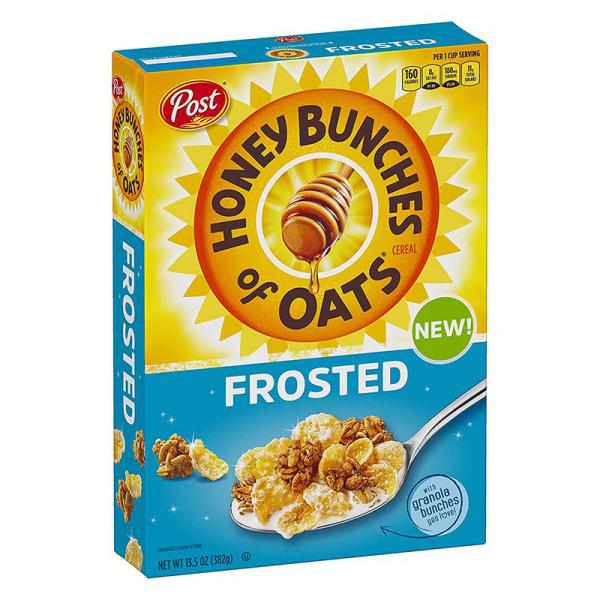 Post Honey Bunches Of Oats Frosted 13.5 Oz Cereal