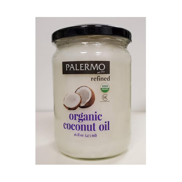 Palermo Organic Refined Coconut Oil 16 Oz.