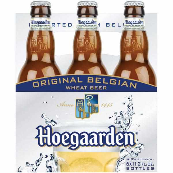 Hoegaarden Wheat Beer, 6 Pack 11.2 Fl. Oz. Bottles, 4.9% ABV