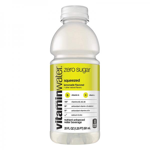 vitaminwater zero squeezed, electrolyte enhanced water w/ vitamins, lemonade dri