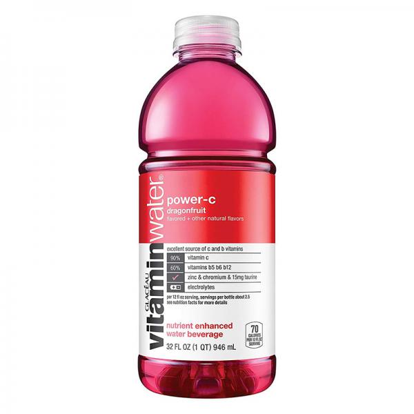 Glaceau Vitamin Water, Power-C Dragonfruit, 20-Ounce Bottles (Pack of 24)