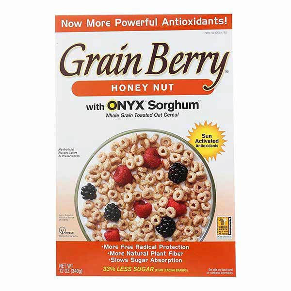  Grain Berry Honey Nut Whole Grain Toasted Oat Cereal, 12 oz