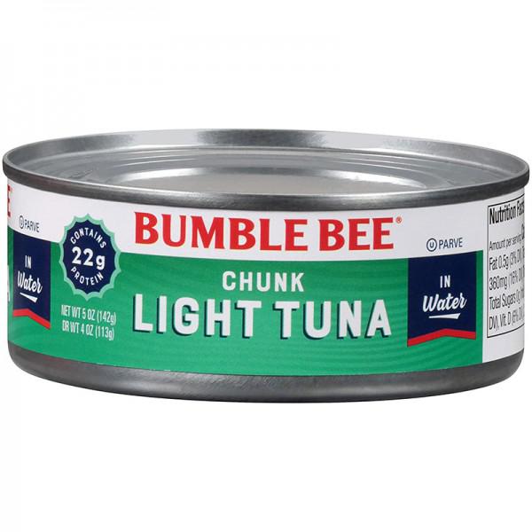 Bumble Bee Chunk Light Tuna in Water, 5 oz Can