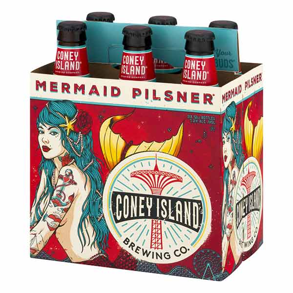 Coney Island Mermaid Pilsner Beer - 6pk/12 fl oz Cans