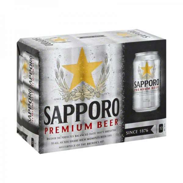 Sapporo Beer, 12pk