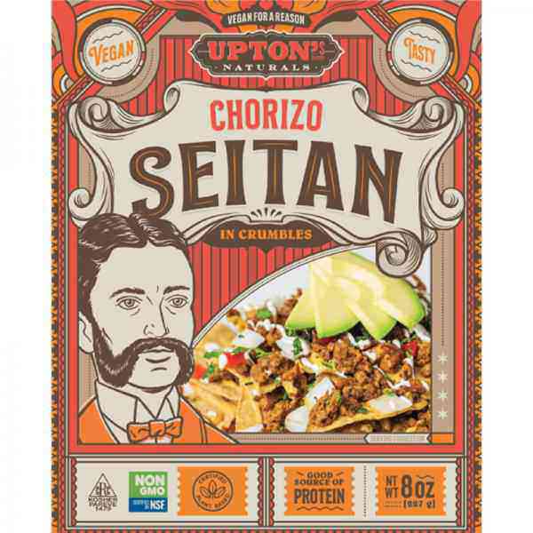 Upton's Naturals Vegan Chorizo Seitan Crumbles - 8oz