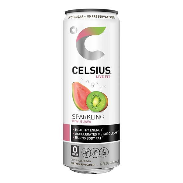  Celsius Sparkling Kiwi Guava Energy Drink - 12 fl oz Can
