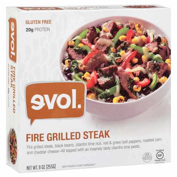 Evol Fire Grilled Frozen Steak Bowl - 9oz