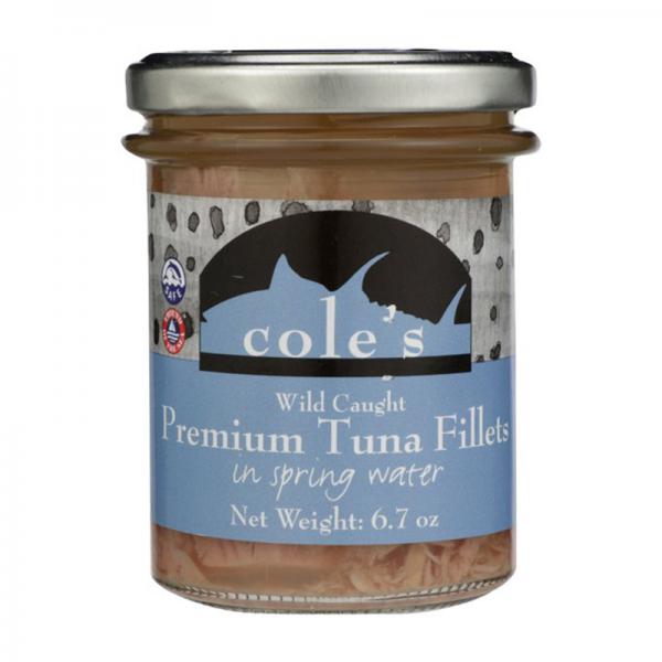 Cole's 6 Pk Of 6.7 Oz Skipjack Tuna Fillets In Spring Water - Exp 11/23