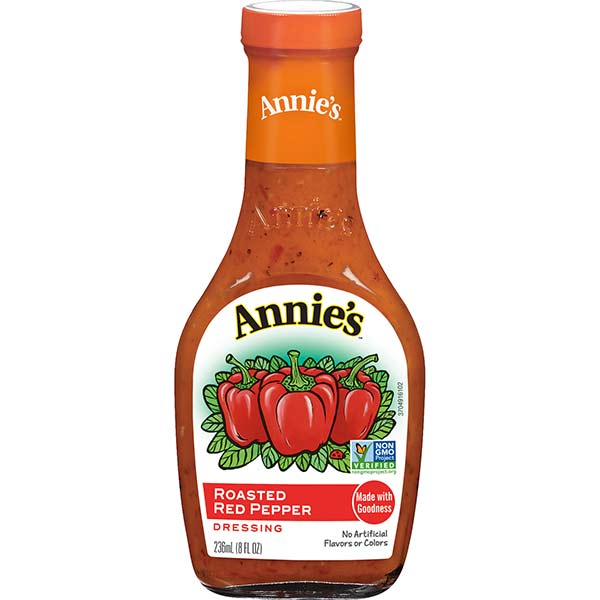 Annie's Naturals Vinaigrette Roasted Red Pepper - Case of 6 - 8 Fl Oz.
