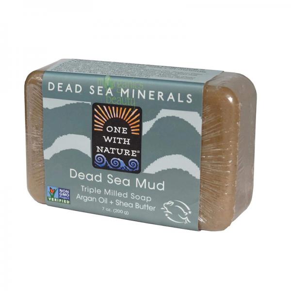Nature Dead Sea Minerals Triple Milled Bar Soap - Dead Sea Mud